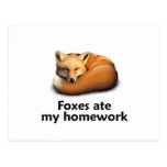 Foxes ate my Homework Postcards