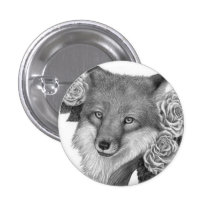Foxflower Pinback Buttons