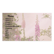 Foxglove Flowers  Business Cards
