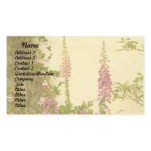 Foxglove Flowers Business Cards
