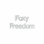 Foxy Freedom band name embroidered shirt