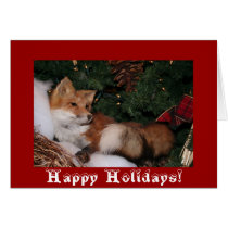 Foxy Holiday, Happy Holidays! Card