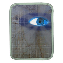 Foyer d'oeil d'homme de Vitruvian Poches iPad