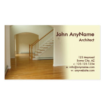 foyer in new construction home business card templates