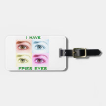 FPIES Eyes Luggage Tag