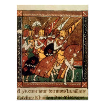 Fr 9084 f.20v: Knights on horseback Post Card