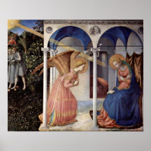 Fra Angelico - Scene: Annunciation Posters