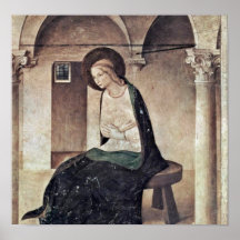 Fra Angelico - The Virgin of the Annunciation Posters
