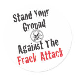 Frack Attack Sticker
