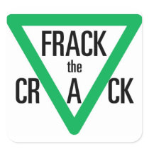 Frack The Crack Square Sticker