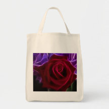 Fracked Roses Canvas Bag