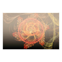 Fractal - Abstract - Mardi gras molecule stationery
