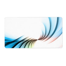 Fractal Abstract Vortex Layout Custom Shipping Label