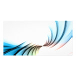 Fractal Abstract Vortex Layout Photo Card Template
