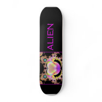 Fractal alien! skate board deck