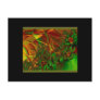 Fractal Art Green Garden Post Cards