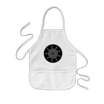 Fractal art in Black and Grey. Aprons