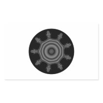 Fractal art in Black and Grey. Sticker