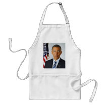Fractal Art, Official Portrait Barack Obama Aprons