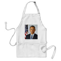 Fractal Art, Official Portrait Barack Obama Aprons