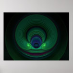Fractal Art Plastics Fractal 24 Mirrored Posters