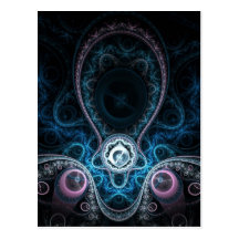 Fractal Art Postcard: Dreaming