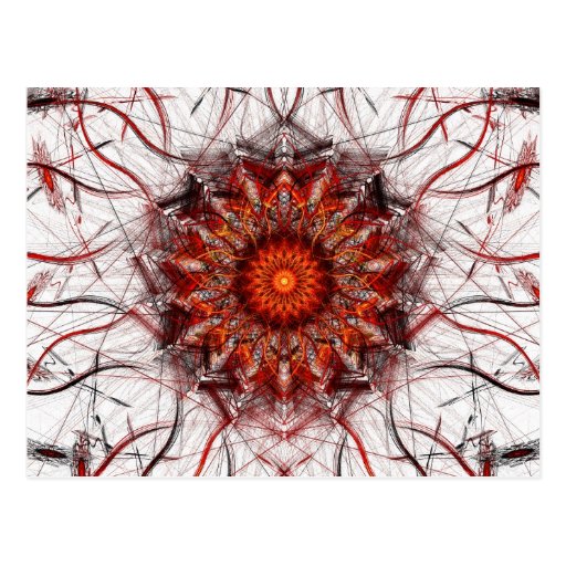 Fractal Art Postcard: Scorching Sun