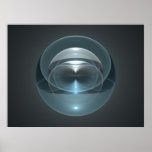 Fractal Art Space Sphere Fractal 02 Poster