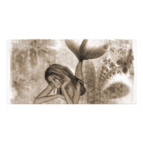 Fractal Background 3D Mermaid Brown