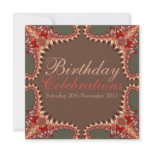 Fractal Birthday Graduation Celebrations Invitatio Personalized Announcement
