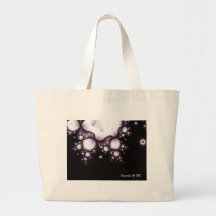 Fractal black lace julia, Fractals By ME Bag