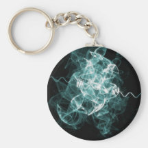 fractal blended blue key chain