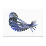 Fractal Bluebird Stretched Canvas Prints