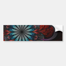 Fractal Bumpersticker: Flower I Bumper Stickers