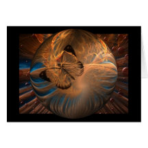 Fractal Butterfly Card