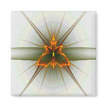 Fractal Butterfly (Choose Background Colour) Magne
