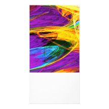 Fractal - Butterfly Wing Closeup Customized Photo Card