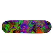 Fractal C~14 Triptych #3 Sick Stick Pro Skateboard