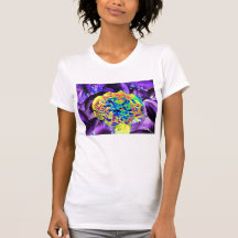 Fractal Carnation and Blacklight Leaves by KLM Tees