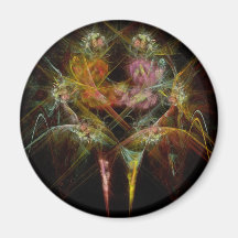Fractal - Christ - Angels Embrace Fridge Magnet