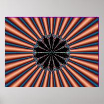 Fractal Copper Poster
