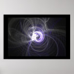 Fractal Flame : Circles of light Print