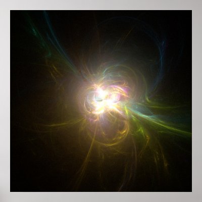 Fractal Flame : The inner light Print by fractalos