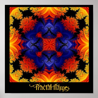 Fractal Flames 3 Poster by CharmaineZoe