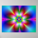 Fractal Flower Poster