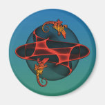 fractal gecko magnets