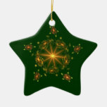 Fractal Gold Star Ornament