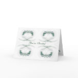 Fractal Heart Green You Are Invited Greeting Card