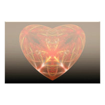 Fractal - Heart - Open heart stationery