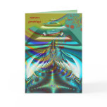 Fractal inner worlds seasons greetings 2 cards